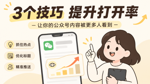公众号运营别瞎忙：3个技巧让打开率先动起来